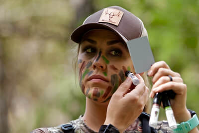All Natural Camo Face Paint  Camo face paint, Sports eye black